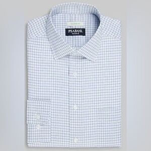 Jos. A. Bank Reserve Collection Tailored Fit Spread Collar Check Dress Shirt
